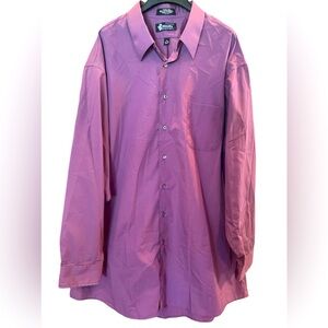Dahles Specialty Size Apparel Long Sleeve Purple Dress Shirt Size 19 Tall